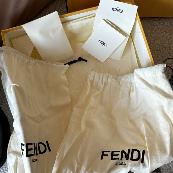 FENDI FF Logo Biker Boots - Picture 2 of 7